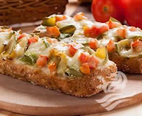 Bruschetta Vegetariana De Abobrinha